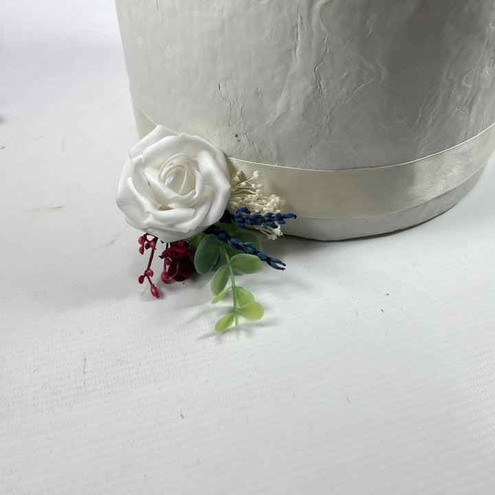 White And Blue Rose Cake Flowers Claire De Fleurs