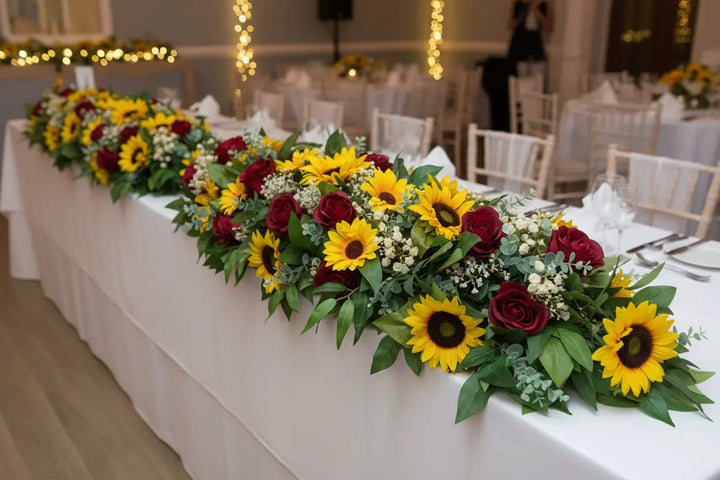 White Artificial Table Arrangement Claire De Fleurs