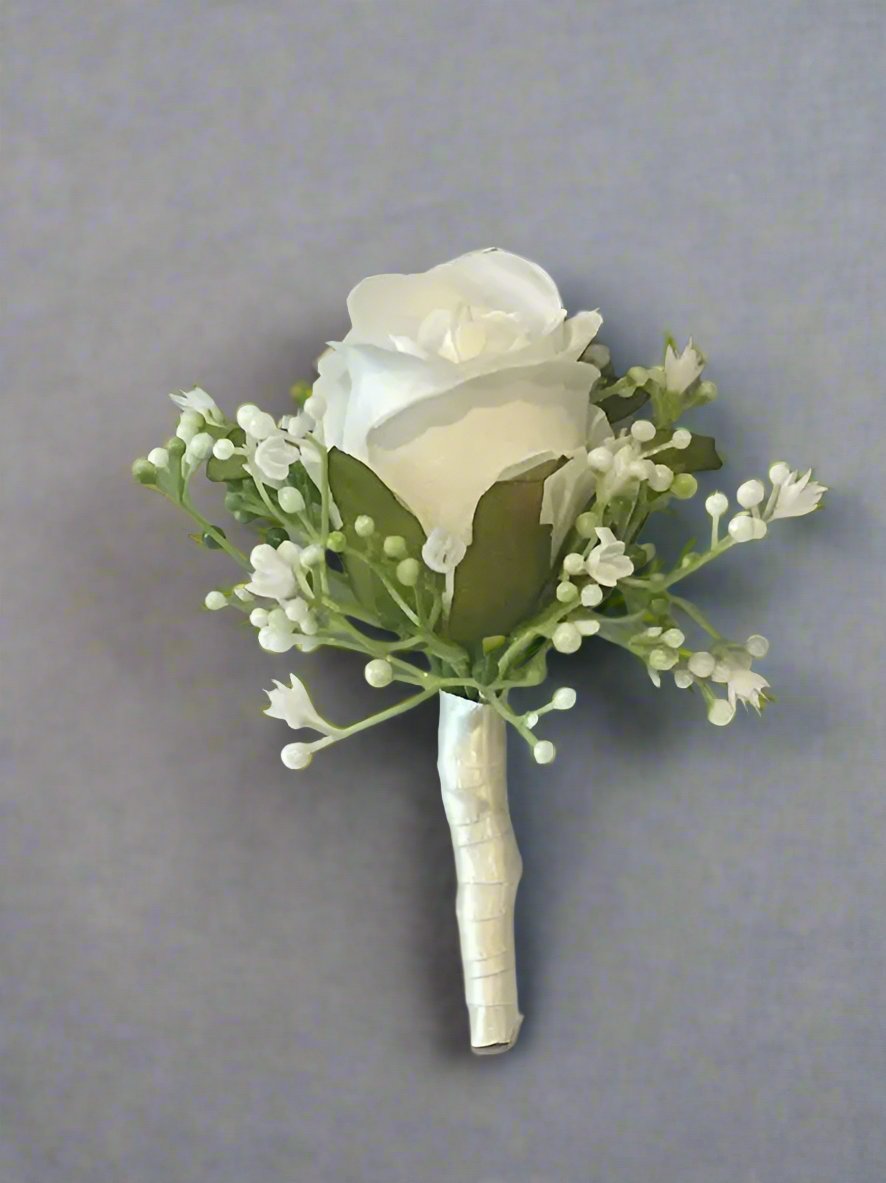 White Rose Bridal Package Artificial Flowers Claire De Fleurs