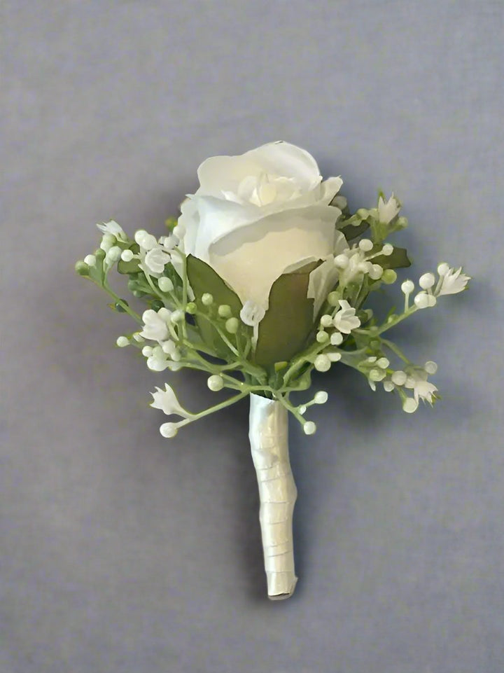 White Rose Bridal Package Artificial Flowers Claire De Fleurs