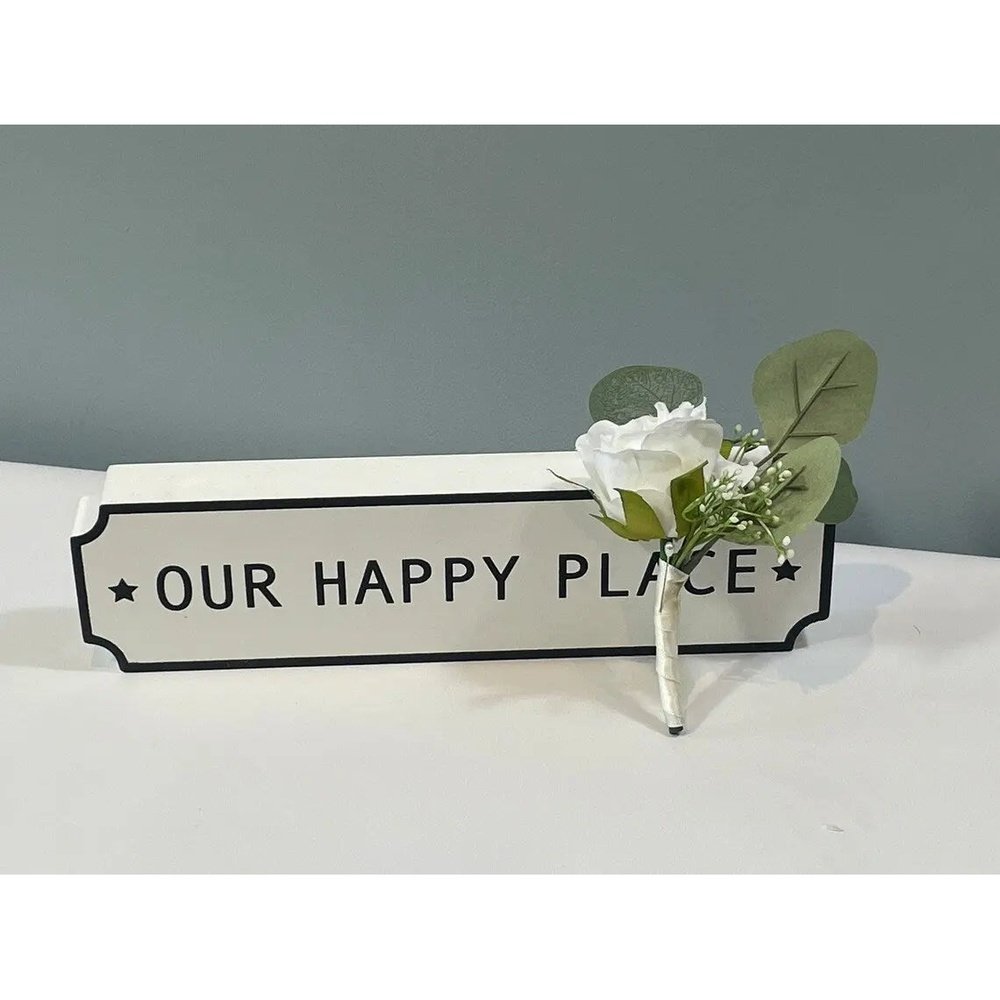 white rose buttonhole