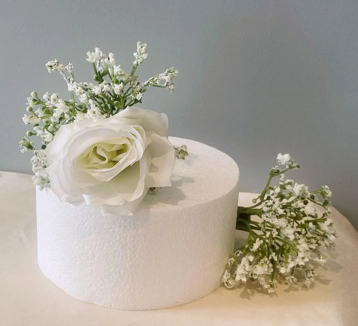 White Flower Cake Topper - Artificial Flowers | Claire De Fleurs