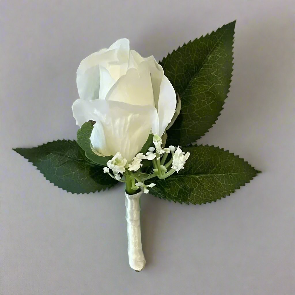White Rose and Peony Bridal Bouquet Claire De Fleurs