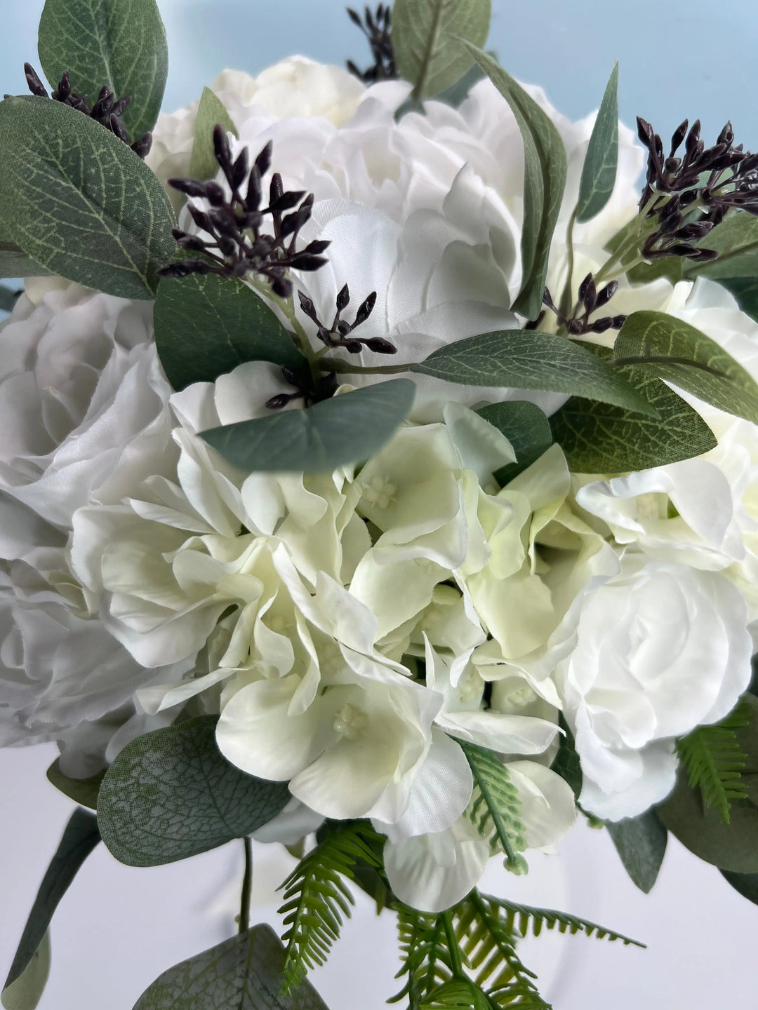 White Roses And Peonies Bouquet Claire De Fleurs
