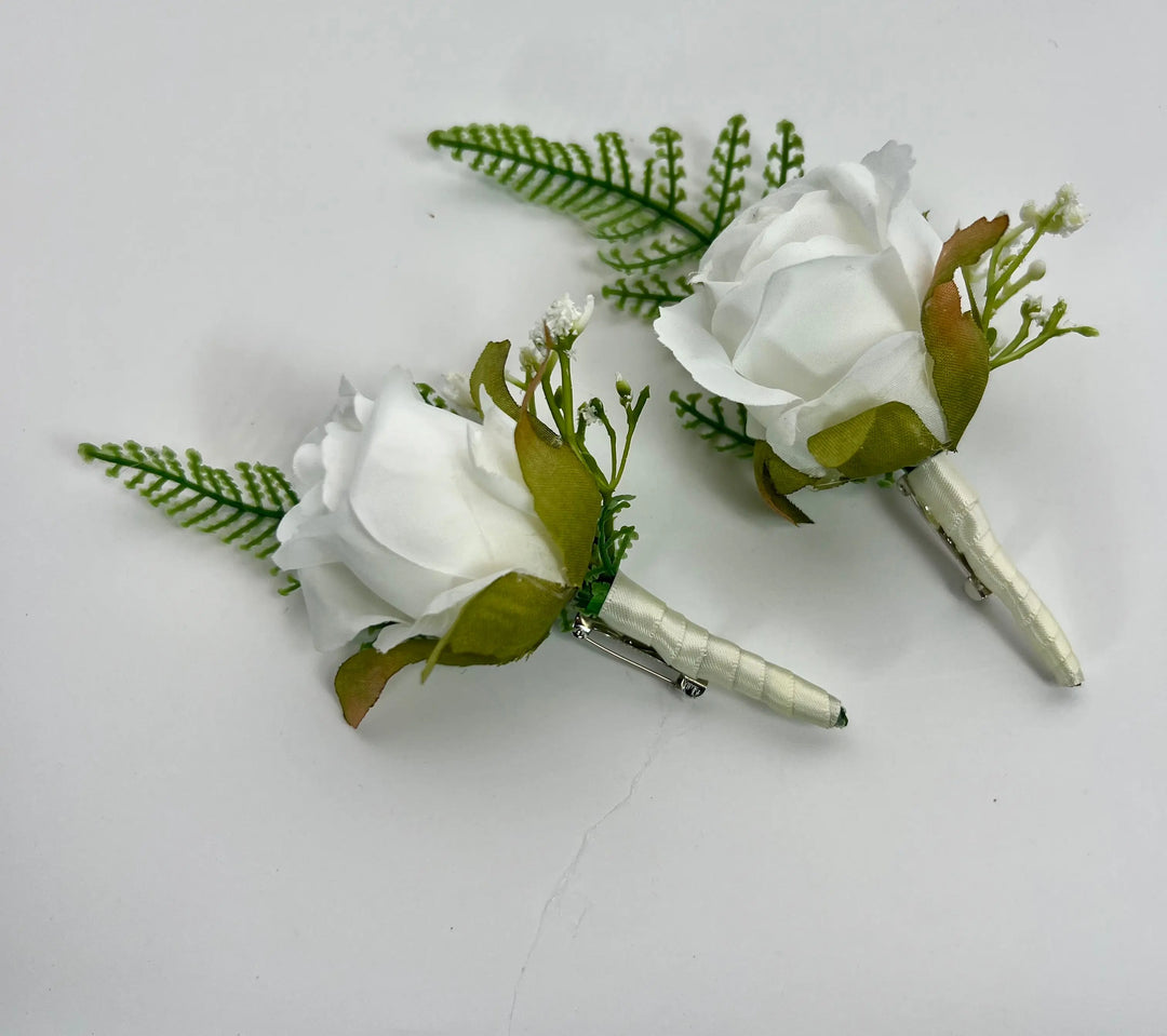 White Roses And Peonies Bouquet Claire De Fleurs
