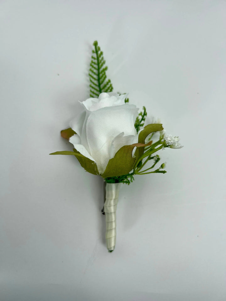 White Roses And Peonies Bouquet Claire De Fleurs