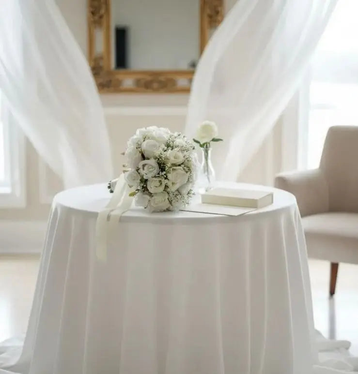 White and Ivory Rose Bridal Bouquet Claire De Fleurs