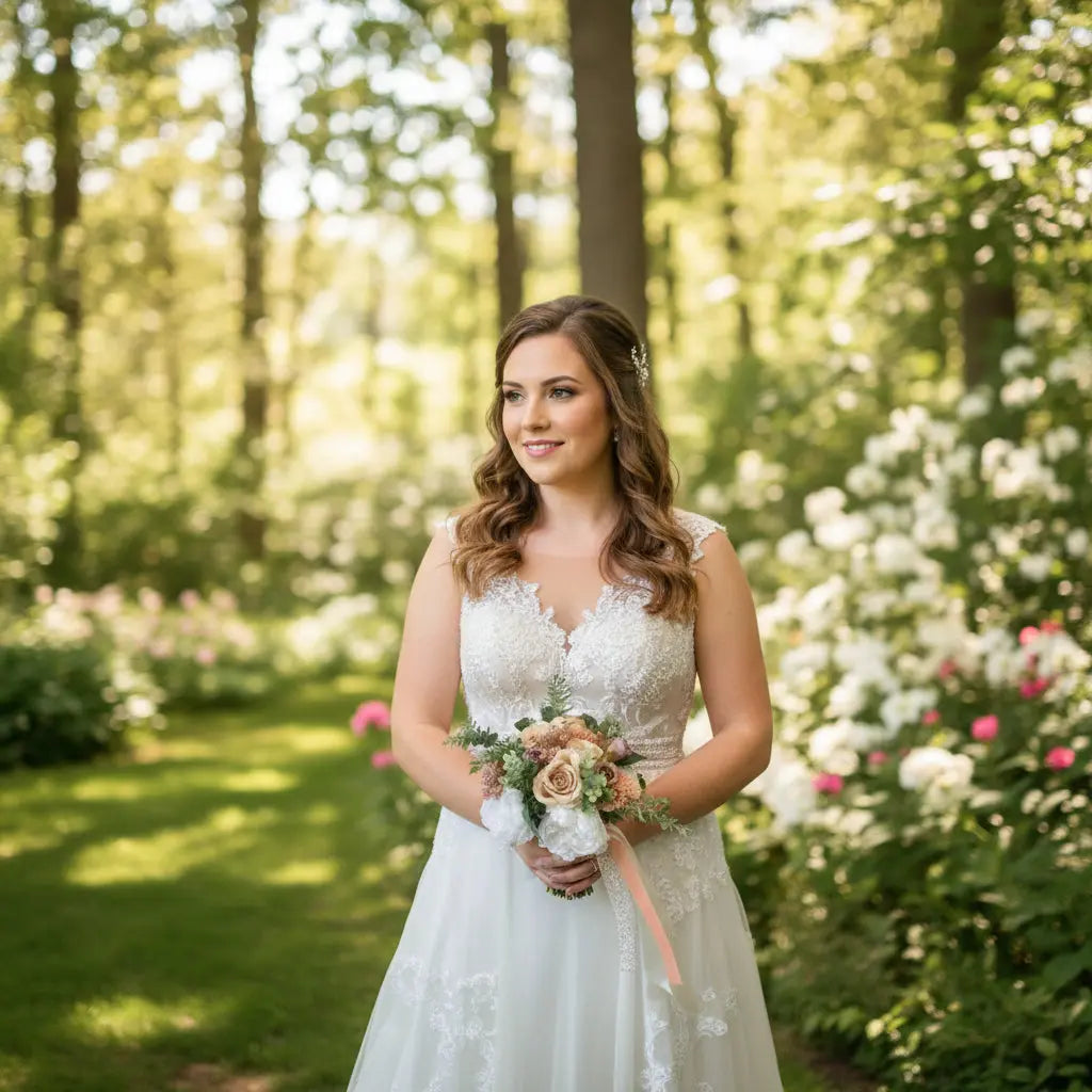 White, Nude and Dusty Pink Silk Bridal Bouquet Claire De Fleurs