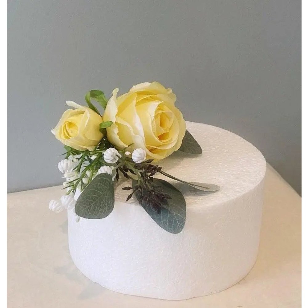 Yellow/Lemon Flower Cake Topper - Artificial Flowers | Claire De Fleurs