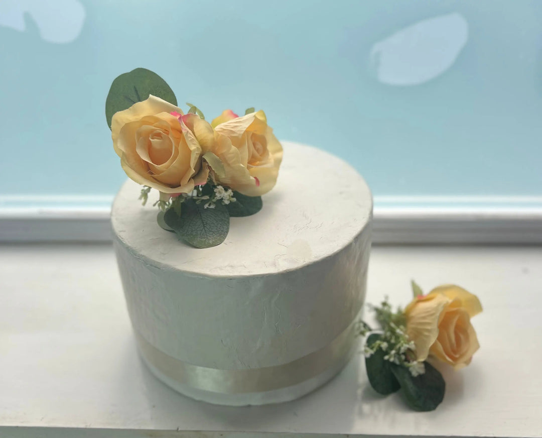 Yellow Lemon Flower Cake Topper Claire De Fleurs