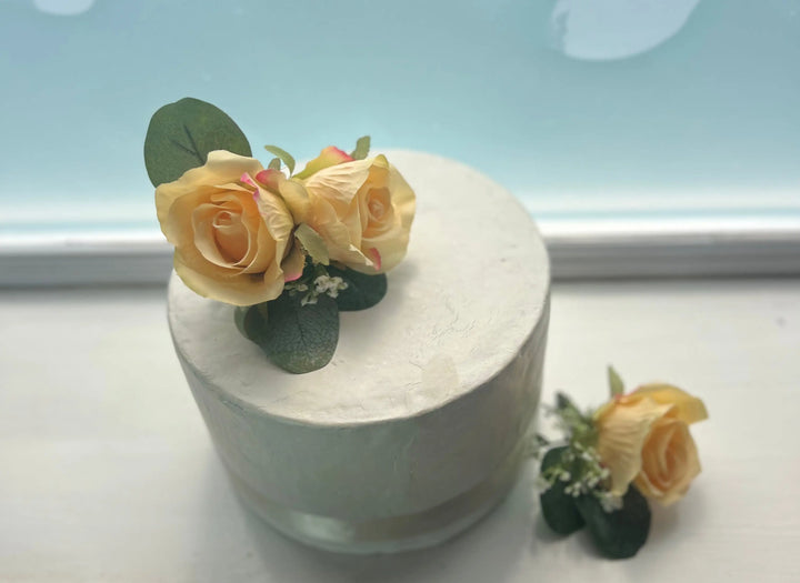 Yellow Lemon Flower Cake Topper Claire De Fleurs